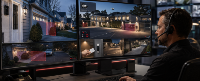 Ring Virtual Guard compared with Alarm.com video monitoring by a professional security operator